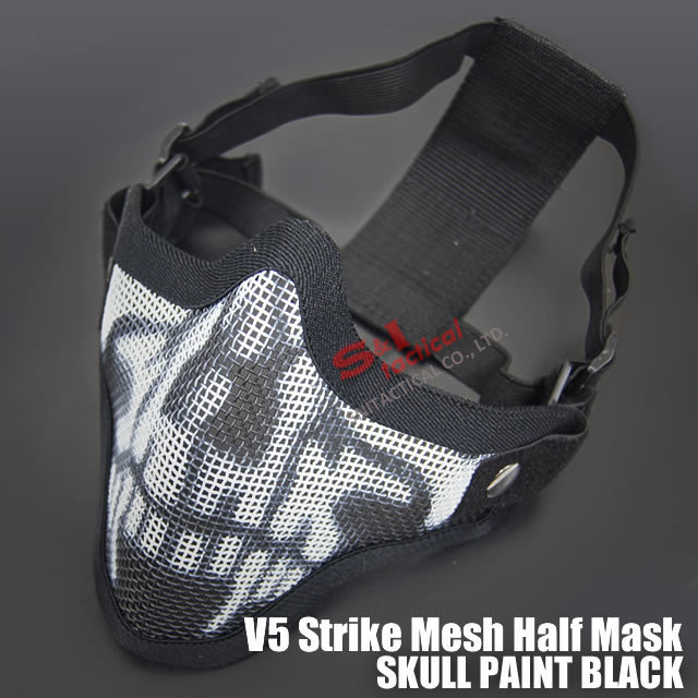 TMC V5 Strike Mesh Half Face Skull Mask